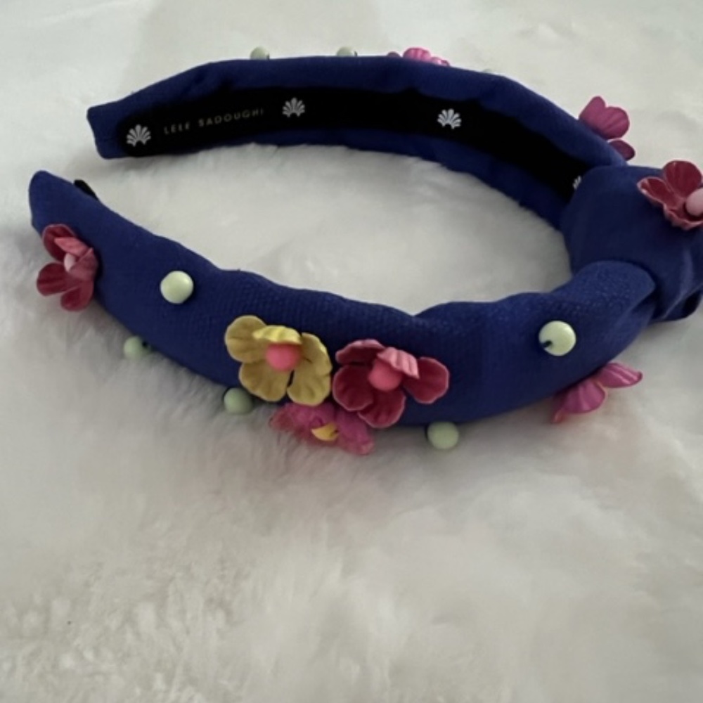 NEW - Lele Sadoughi KID'S  Floral Beaded Knotted Headband  SOLD OUT